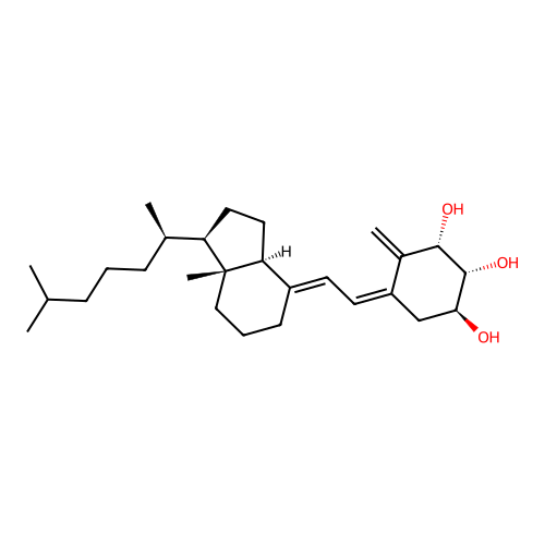 1-alpha,25-Dihydroxycholecalciferol structure
