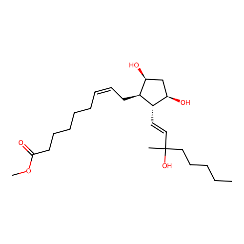 2a,2b-Dihomo-15(S)-15-methylprostaglandin F2a methyl ester structure