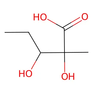 2,3-Dihydroxy-2-methylpentanoic acid structure