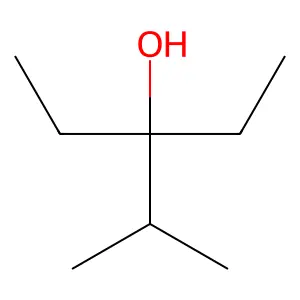 3-Ethyl-2-methyl-3-pentanol structure