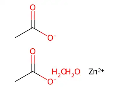 乙酸锌 structure