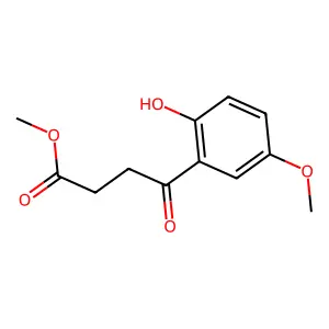 Propionic acid, 3-(6-hydroxy-m-anisoyl)-, methyl ester structure