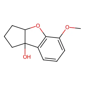 1H-Cyclopenta(b)benzofuran-3a-ol, 7-methoxy-2,3,3a,8b-tetrahdro- structure