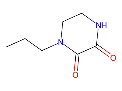 2,3-Piperazinedione, 1-propyl- structure