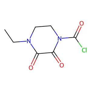 4-Ethyl-2,3-dioxopiperazinecarbonyl chloride structure
