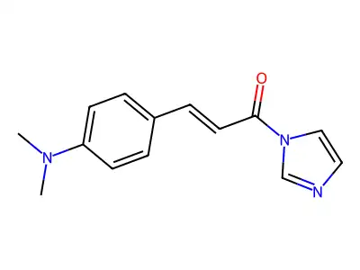 3-[4-(Dimethylamino)phenyl]-1-imidazol-1-ylprop-2-en-1-one structure