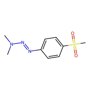 (1E)-1-[4-(Methanesulfonyl)phenyl]-3,3-dimethyltriaz-1-ene structure