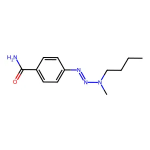4-(3-丁基-3-甲基三氮烯-1-基)苯甲酰胺 structure