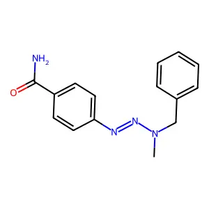 4-(3-苄基-3-甲基三氮烯-1-基)苯甲酰胺 structure