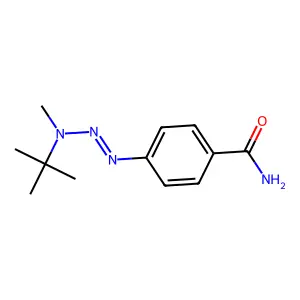 4-(3-叔丁基-3-甲基三氮烯-1-基)苯甲酰胺 structure
