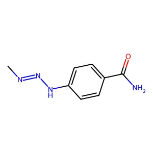 4-(3-甲基-1-三氮烯基)苯甲酰胺 structure