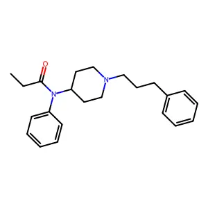 N-Phenyl-N-(1-(3-phenylpropyl)-4-piperidinyl)propanamide structure