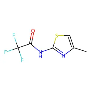 2,2,2-trifluoro-N-(4-methyl-1,3-thiazol-2-yl)acetamide structure