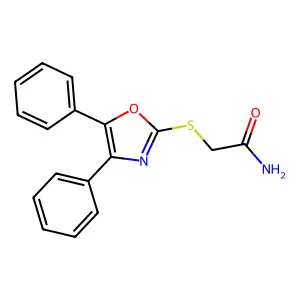 2-[(4,5-Diphenyl-1,3-oxazol-2-yl)sulfanyl]acetamide structure