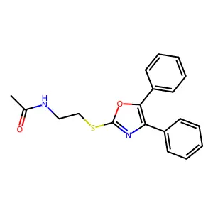 N-(2-(4,5-二苯基噁唑-2-基硫代)乙基)乙酰胺 structure