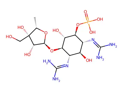 Dihydrostreptosyl streptidine 6-phosphate structure