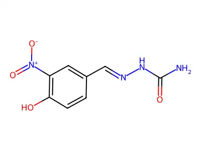Hydrazinecarboxamide, 2-[(4-hydroxy-3-nitrophenyl)methylene]- structure