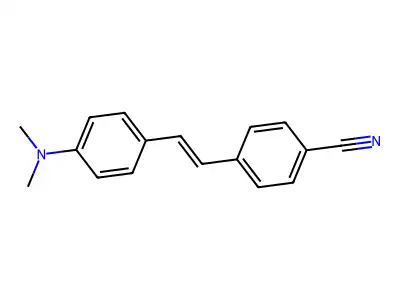 Benzonitrile, 4-(2-(4-(dimethylamino)phenyl)ethenyl)-, (E)- structure
