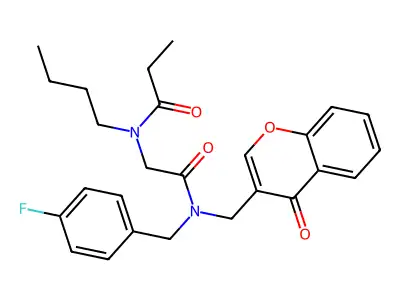 1-(1-Benzylpiperidin-4-yl)-4-[(2,4-dimethoxyphenyl)methyl]piperazine structure