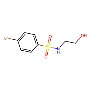 4-溴-N-(2-羟基乙基)苯磺酰胺 structure