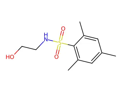 N-(2-hydroxyethyl)-2,4,6-trimethylbenzenesulfonamide structure