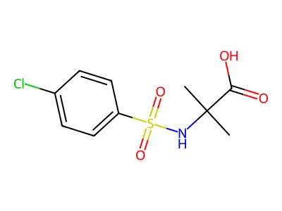 N-[(4-Chlorophenyl)sulfonyl]-2-methylalanine structure