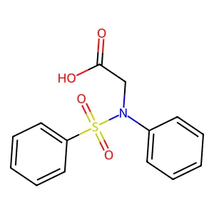 N-Phenyl-N-(phenylsulfonyl)glycine structure