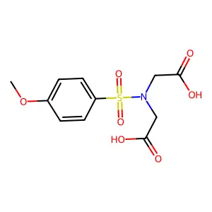 [Carboxymethyl(4-methoxybenzenesulfonyl)amino]acetic acid structure