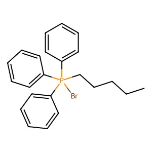 Bromo(pentyl)triphenyl-l5-phosphane structure