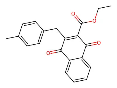 Ethyl 3-(4-methylbenzyl)-1,4-dioxo-1,4-dihydro-2-naphthalenecarboxylate structure