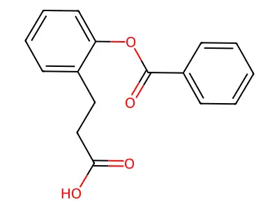 3-(2-(Benzoyloxy)phenyl)propanoic acid structure