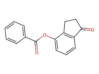 1-Oxo-2,3-dihydro-1H-inden-4-YL benzoate structure