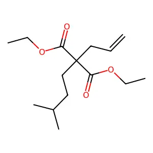 Diethyl (3-methylbutyl)(prop-2-en-1-yl)propanedioate structure