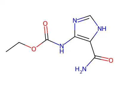N-(5-氨甲酰基-1H-咪唑-4-基)氨基甲酸乙酯 structure