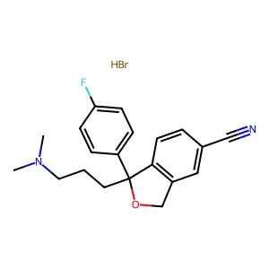 氢溴酸西酞普兰 structure