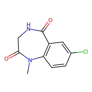 1H-1,4-Benzodiazepine-2,5-dione, 7-chloro-3,4-dihydro-1-methyl- structure