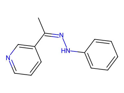 3-Acetylpyridine phenylhydrazone structure