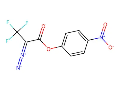 4-Nitrophenyl-2-diazo-3,3,3-trifluoropropionate structure