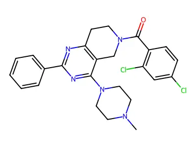 (2,4-dichlorophenyl)-[4-(4-methylpiperazin-1-yl)-2-phenyl-7,8-dihydro-5H-pyrido[4,3-d]pyrimidin-6-yl]methanone structure