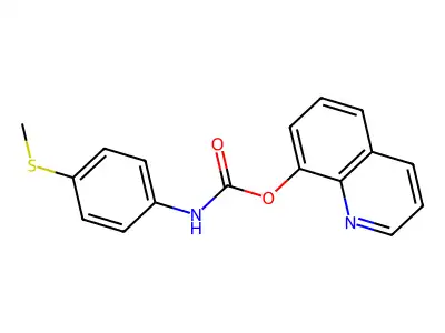 8-Quinolinyl N-(4-(methylthio)phenyl)carbamate structure