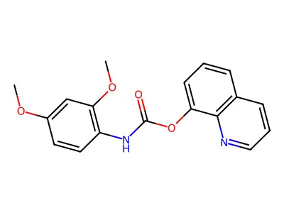 8-Quinolinyl N-(2,4-dimethoxyphenyl)carbamate structure