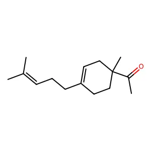 Ethanone, 1-(1-methyl-4-(4-methyl-3-pentenyl)-3-cyclohexen-1-yl)- structure