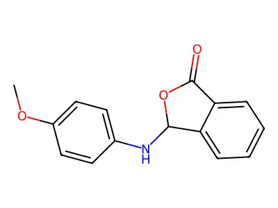 3-((4-methoxyphenyl)amino)isobenzofuran-1(3H)-one structure