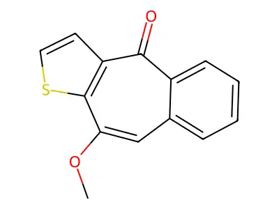 10-Methoxy-4H-benzo[4,5]cyclohepta[1,2-b]thiophen-4-one structure