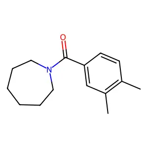 Azepan-1-yl-(3,4-dimethylphenyl)methanone structure