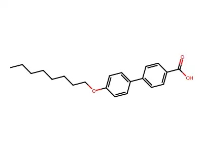 4'-(Octyloxy)-[1,1'-biphenyl]-4-carboxylic acid structure