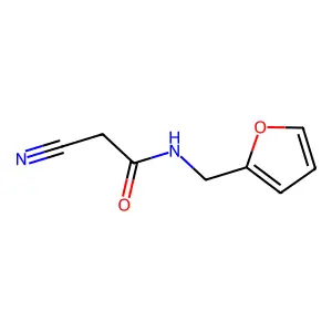2-cyano-N-((furan-2-yl)methyl)acetamide structure