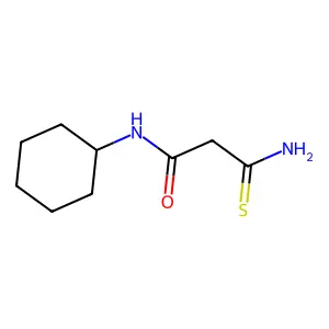 3-amino-N-cyclohexyl-3-thioxopropanamide structure