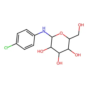 2-(4-Chloroanilino)-6-(hydroxymethyl)oxane-3,4,5-triol structure