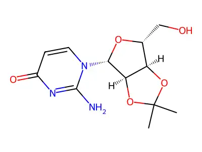 2',3'-Di-O-isopropylidene-isocytidine structure
